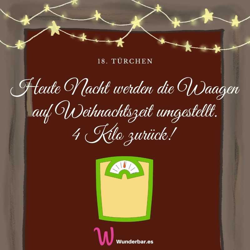 Read more about the article Heute Nacht werden die Waagen umgestellt! 🎄 18. Türchen des Adventskalenders